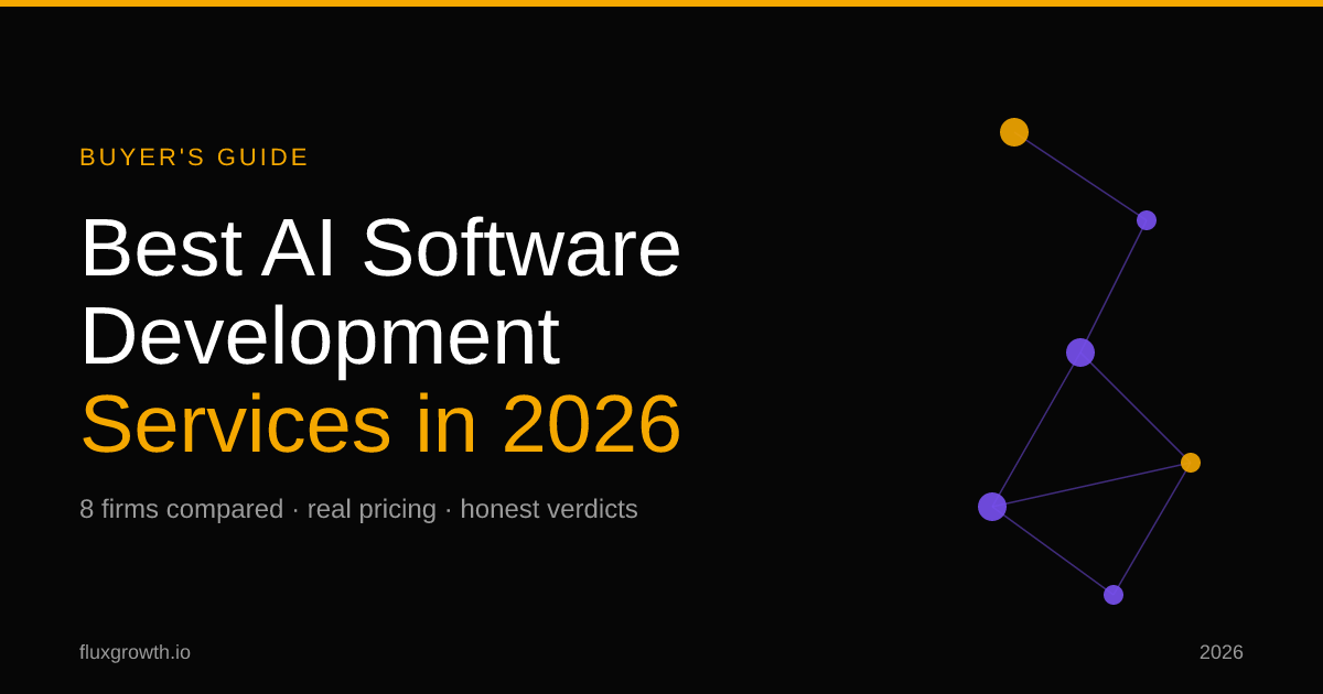 Best AI software development services in 2026 — vendor comparison guide