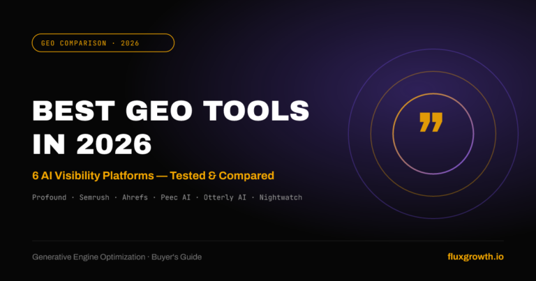 Best GEO tools in 2026 — Profound, Semrush, Ahrefs, Peec AI, Otterly AI, Nightwatch compared