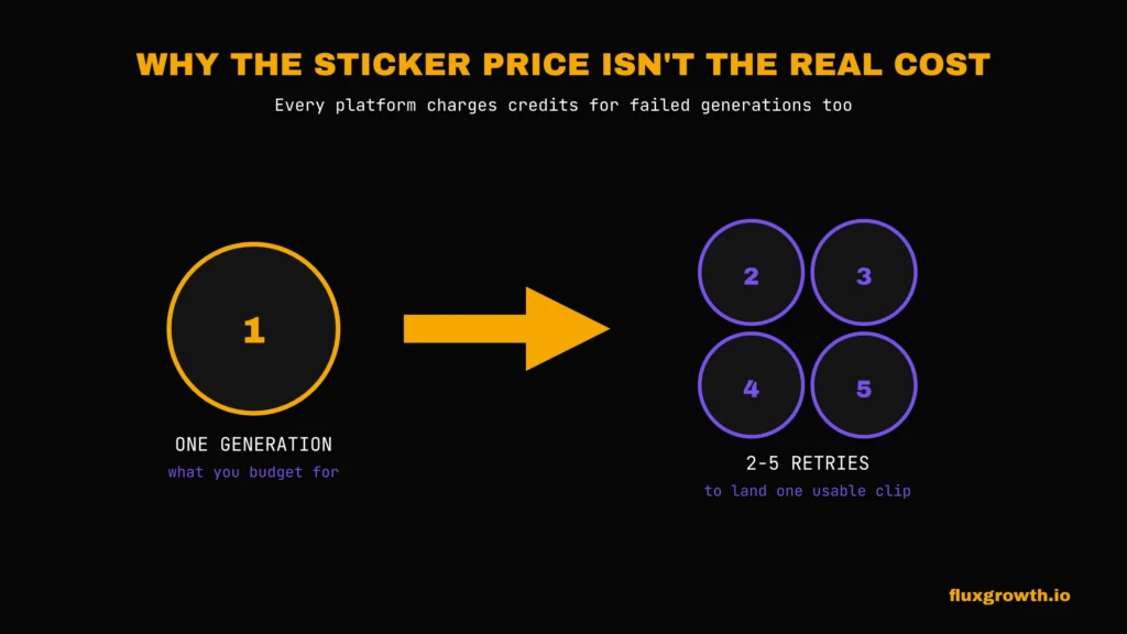 Why AI video credit systems cost more than the sticker price shows