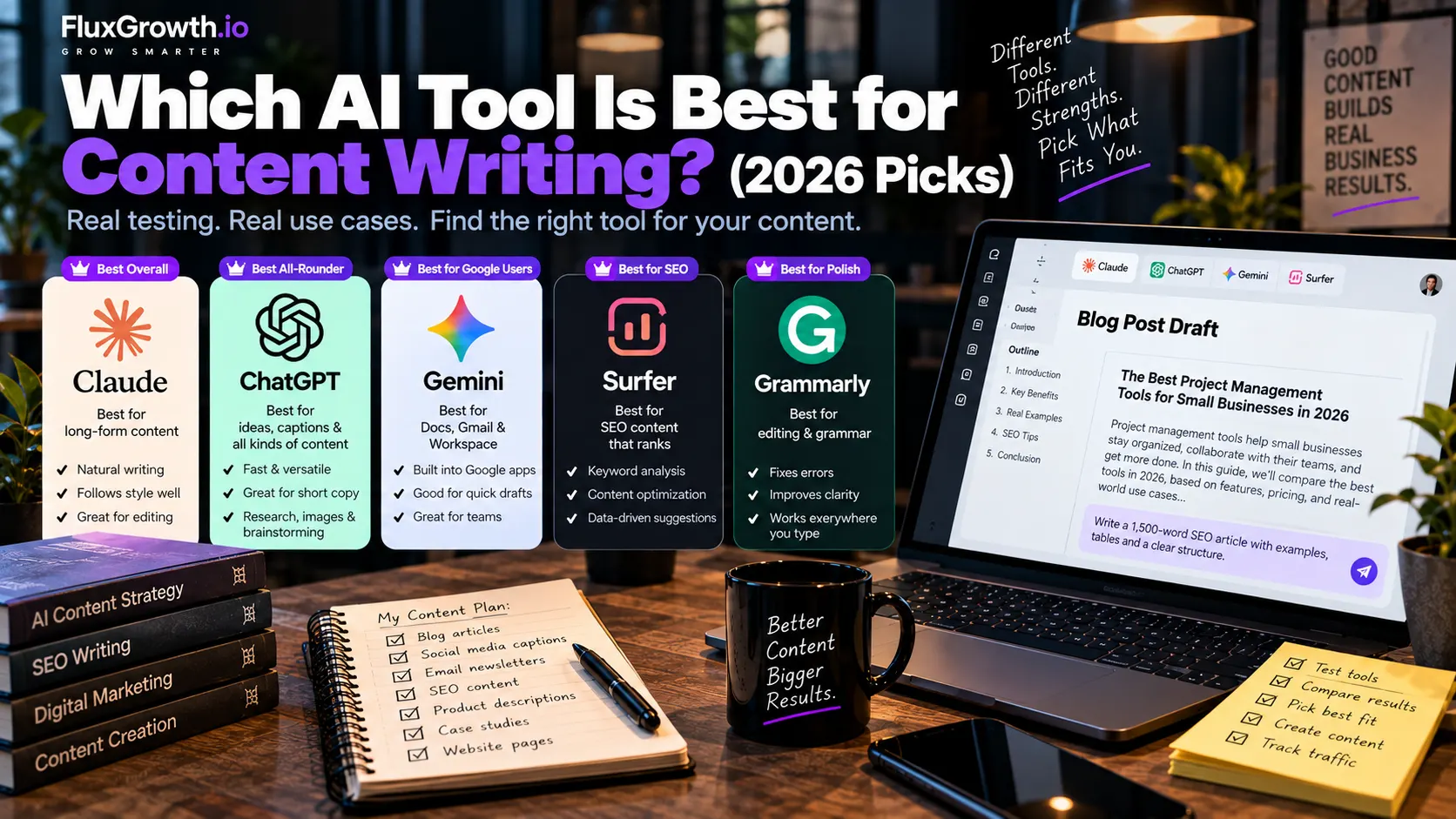 Which AI Tool Is Best for Content Writing? (2026 Picks)